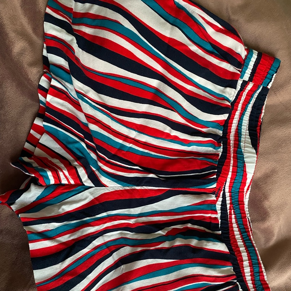 red white and blue shorts, size S